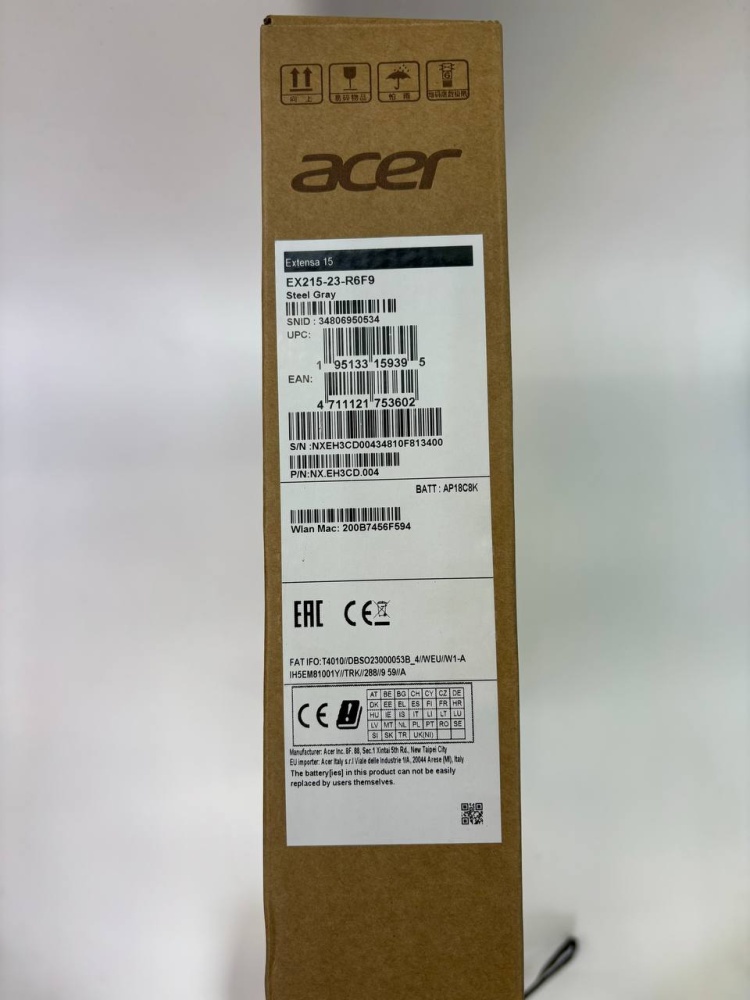 Ноутбук Acer EX215-23-R6F9