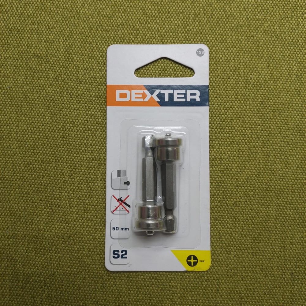 Бита для гипсокартона Dexter XM138DT-3 PH2x50 мм, 2 шт.